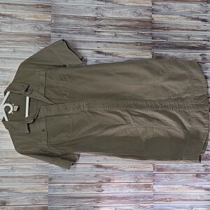 Duluth Trading Co Olive 100% Cotton Dress Size XS